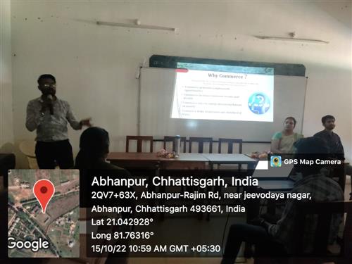 SEMINAR ON CAREER PROSPECTS FOR COMMERCE STUDENTS 15.10.22