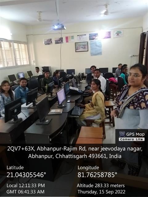  SHORT TERM COURSE ON COMPUTER APPLICATION 15.09.22